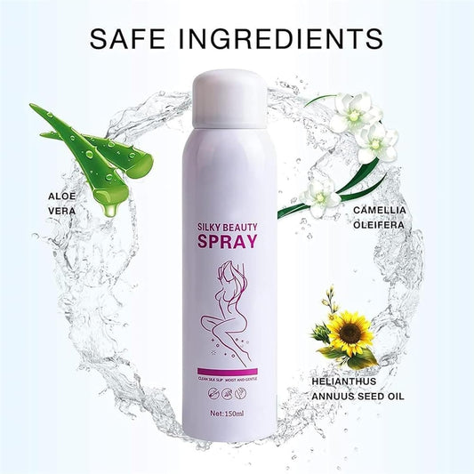 Silky Beauty Spray, Quick and Painless Hair Removal Spray Foam for Legs, Arms, Underarms, Chest, Back, for Men and Women Skin Care150ml
